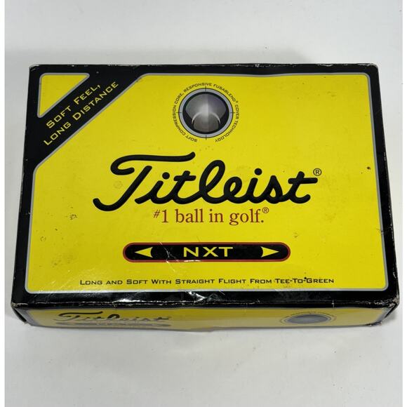 Titleist NXT Golf Balls Dozen Brand New 4 Sleeves 12 Balls Open Box - Picture 1 of 8